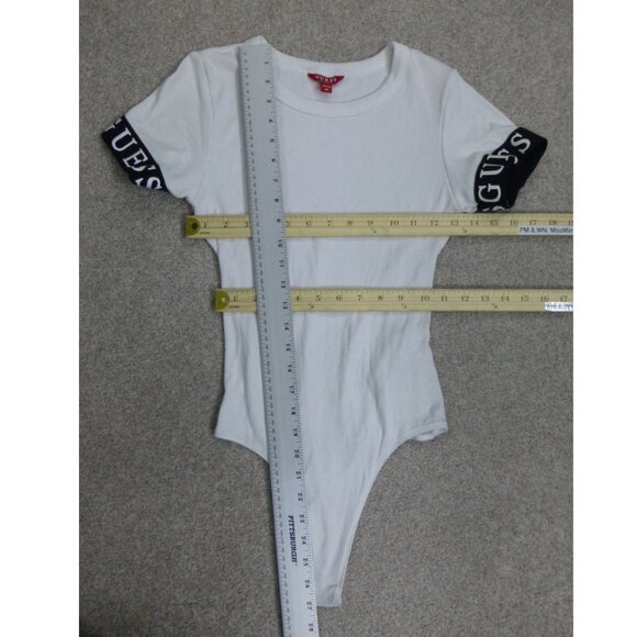 GUESS Logo Tape Cuffs Bodysuit (Size M) - Picture 10 of 14